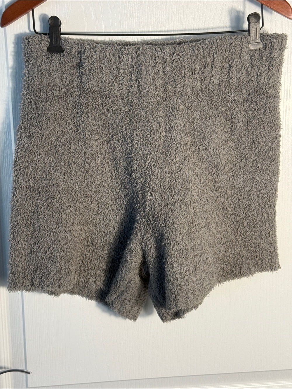 Skims Cozy Soft Knit Women's Shorts - Gray Size L/XL